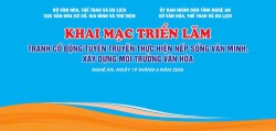 Nghệ An chuẩn bị tổ chức khai mạc triển lãm tranh cổ động tấm lớn năm 2026 với chủ đề “Thực hiện nếp sống văn minh, xây dựng môi trường văn hóa”