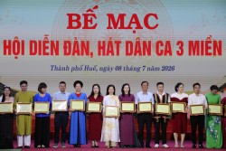 Hội diễn Đàn, hát dân ca 3 miền năm 2026: Đoàn Nghệ thuật quần chúng tỉnh Nghệ An đã xuất sắc giành 4 huy chương